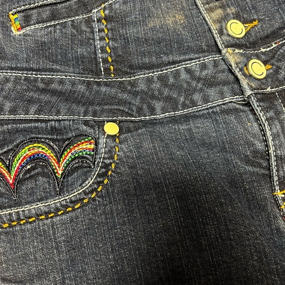 VINTAGE Coogi Jeans Womens 7/8 Blue Skinny High Rise Spell Out Pants Denim 90s - Picture 3 of 9